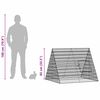 vidaXL Cage pour lapins Argent 215 x 100 x 85 cm Acier galvanis&eacute;