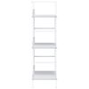vidaXL Biblioth&egrave;que &agrave; 3 niveaux blanc 60x27,6x90,5cm bois d'ing&eacute;nierie