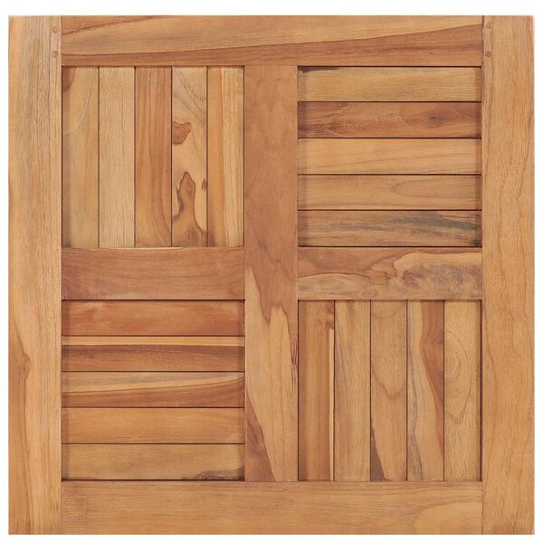 vidaXL Dessus de table Bois de teck solide 60x60x2,5 cm