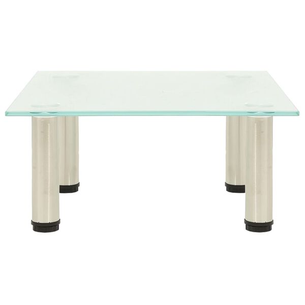 vidaXL Meuble TV Givré 40x35x17 cm Verre trempé