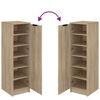 vidaXL Armoire &agrave; chaussures Ch&ecirc;ne Sonoma 30x35x100cm Bois d'ing&eacute;nierie