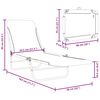 vidaXL Chaises longues pliables lot de 2 Acier et tissu Vert