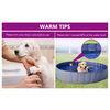 vidaXL Piscine pliable pour chiens Rouge 80x20 cm PVC