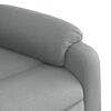 vidaXL Fauteuil inclinable de massage &eacute;lectrique gris clair tissu