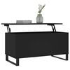 vidaXL Table basse Noir 90x44,5x45 cm Bois d'ing&eacute;nierie