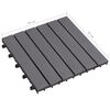 vidaXL Carreaux de terrasse 20pcs D&eacute;lavage gris 30x30 cm Acacia solide