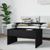 vidaXL Table basse noir 80x50,5x41,5 cm bois d'ing&eacute;nierie