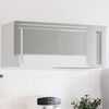 vidaXL Armoire murale de cuisine avec portes coulissantes inox