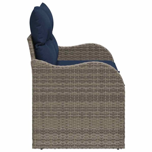 vidaXL Canap&eacute; de jardin avec coussin 121 x 62 x 69 cm polyrotin