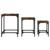 vidaXL Tables basses gigognes 3 pcs chêne fumé bois d'ingénierie