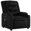 vidaXL Fauteuil de massage inclinable noir similicuir