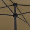 vidaXL Parasol de plage taupe 200x125 cm