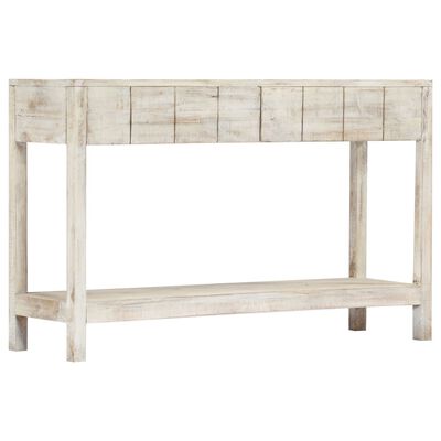 vidaXL Table console 120 x 35 x 75 cm Bois de manguier massif