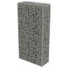 vidaXL Mur en gabion avec couvercles Acier galvanis&eacute; 50x20x100 cm