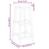 vidaXL Tabourets de bar lot de 8 bois massif d'acacia