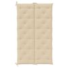vidaXL Coussin de banc de jardin beige 180x(50+50)x7 cm tissu oxford