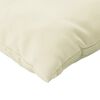 vidaXL Coussins de canap&eacute; lot de 4 cr&egrave;me 50x50 cm tissu