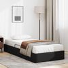 vidaXL Lit de Rangement avec matelas Noir 100 x 190 cm Faux cuir