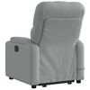 vidaXL Fauteuil inclinable de massage gris clair tissu