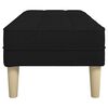 vidaXL banc Noir 113 x 57 x 39 cm tissu