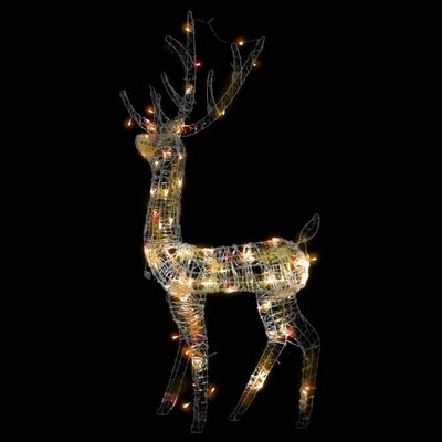 vidaXL Décorations de Noël de renne Acrylique 3 pcs 120 cm Multicolore