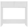 vidaXL Bureau Blanc 80x40x75 cm Bois d'ing&eacute;nierie