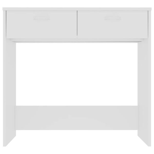 vidaXL Bureau Blanc 80x40x75 cm Bois d'ing&eacute;nierie