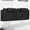 vidaXL Coussin de tête de lit Viana noir 137 cm similicuir