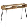 vidaXL Table console Bois de manguier massif 115 x 35 x 76 cm