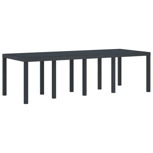 vidaXL Ensemble de salle &agrave; manger pour jardin 11 pcs Anthracite