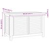vidaXL Bo&icirc;te de rangement de jardin et sac 90x50x58cm bois massif teck