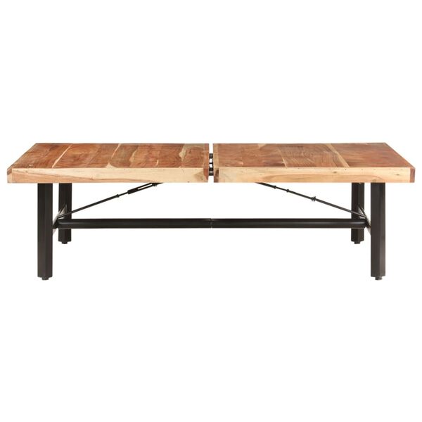 vidaXL Table basse 142x90x42 cm Bois d'acacia massif