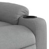 vidaXL Fauteuil inclinable de massage électrique gris clair tissu