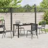 vidaXL Ensemble de salle &agrave; manger pour jardin 5 pcs Anthracite
