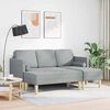 vidaXL Ensemble de Canapés 2 pcs Gris clair 173 x 131 x 67 cm tissu