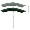 vidaXL Parasol de jardin avec mât 200x130 cm vert