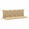vidaXL Coussins de banc de jardin lot de 2 beige m&eacute;lang&eacute; tissu