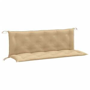 vidaXL Coussins de banc de jardin lot de 2 beige m&eacute;lang&eacute; tissu