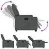vidaXL Fauteuil inclinable électrique gris similicuir