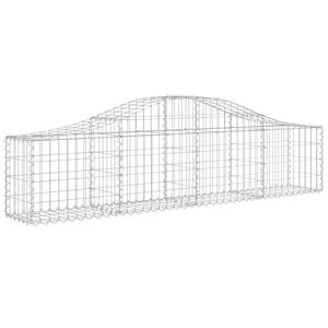 vidaXL Panier de gabions arqu&eacute; 200x30x40/60 cm Fer galvanis&eacute;