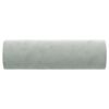 vidaXL Coussins décoratifs lot de 2 Gris clair Ø15x50 cm Velours