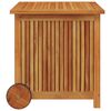 vidaXL Bo&icirc;te de rangement de jardin avec roues 60x50x58 cm Bois acacia