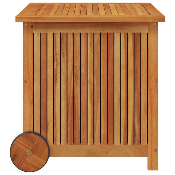 vidaXL Bo&icirc;te de rangement de jardin avec roues 60x50x58 cm Bois acacia