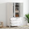 vidaXL Garde-robe Blanc 90x50x180 cm M&eacute;tal