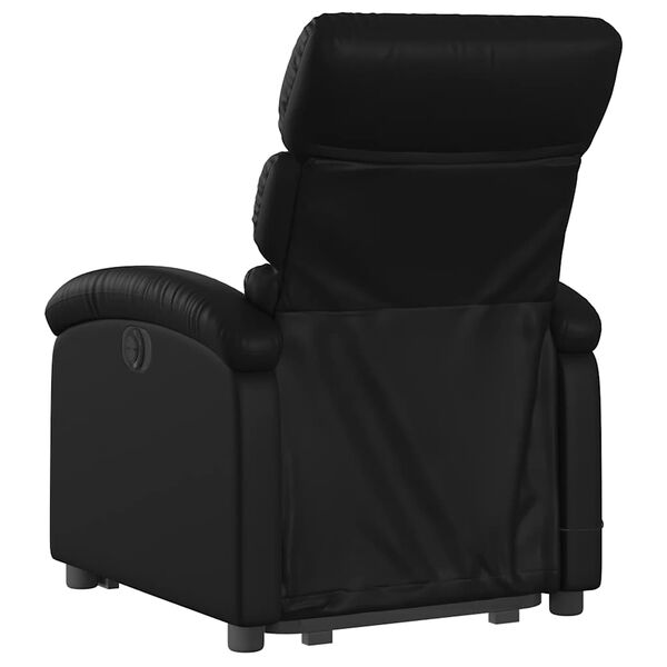 vidaXL Fauteuil inclinable de massage &eacute;lectrique noir similicuir