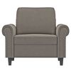 vidaXL Fauteuil Gris clair 60 cm Velours