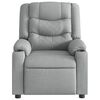 vidaXL Fauteuil inclinable de massage &eacute;lectrique gris clair tissu