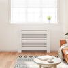 vidaXL Cache-radiateur Blanc 112x19x81,5 cm MDF