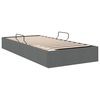 vidaXL Lit de Rangement avec matelas Gris fonc&eacute; 100 x 190 cm tissu