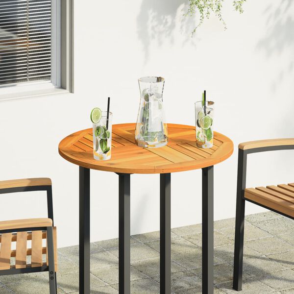 vidaXL Dessus de table Ø70x2 cm rond bois massif d'acacia